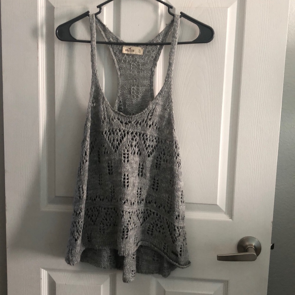 Hollister racer back knitted tank